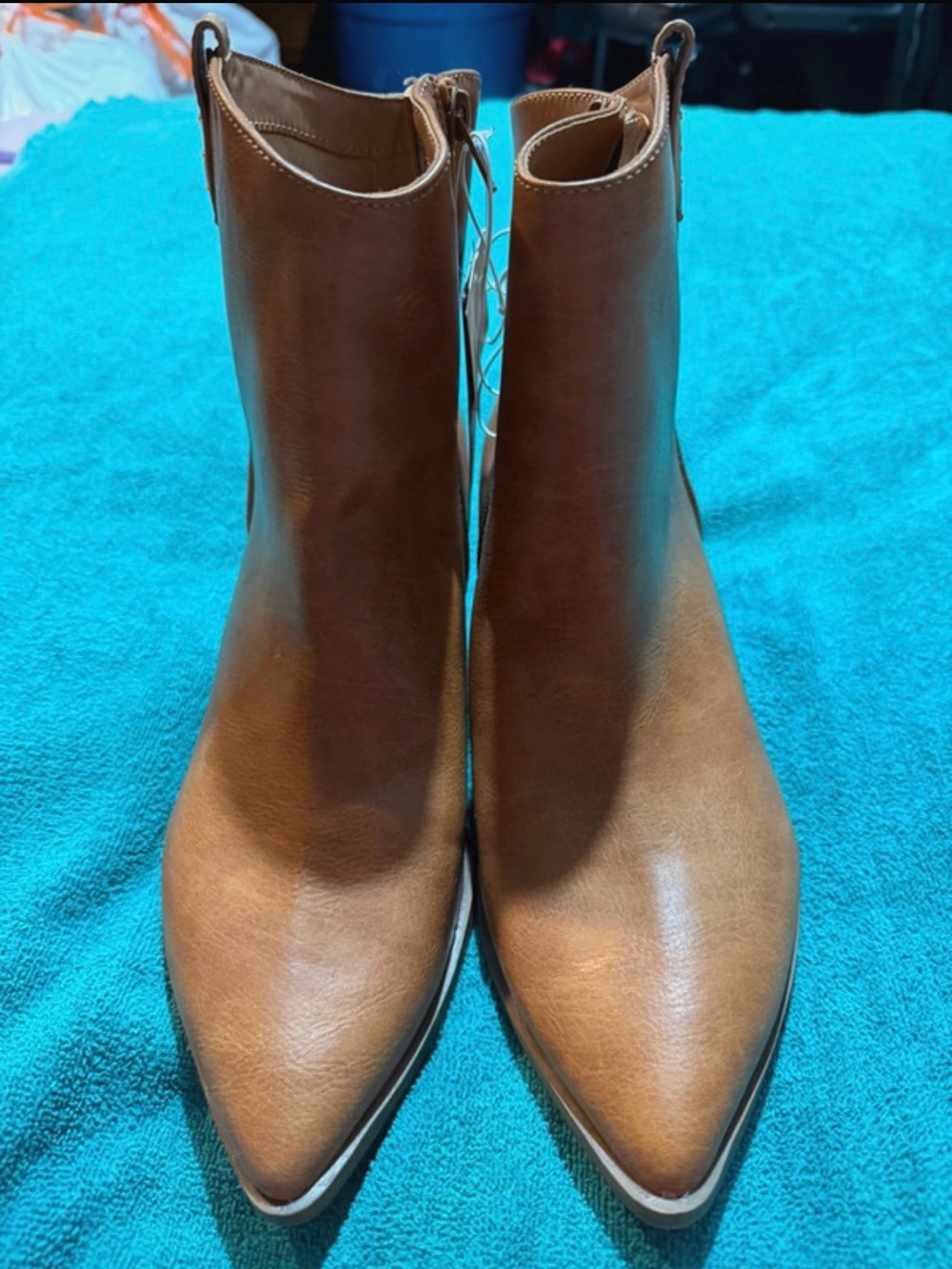 Women's Pointed Toe Ankle Boots in Brown